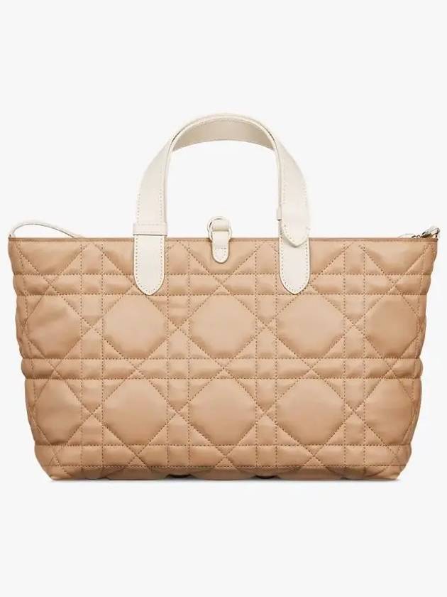 Toujours Macrocannage Calfskin Medium Tote Bag Biscuit - DIOR - BALAAN 6