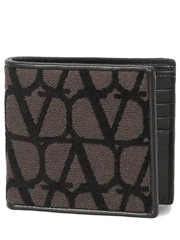 Toile Iconographe Half Wallet Brown - VALENTINO - BALAAN 2