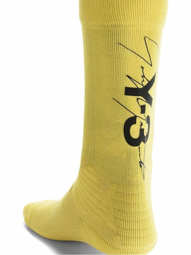 Signed Logo Socks Yellow DT5993 - Y-3 - BALAAN 1