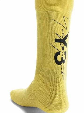 Signed Logo Socks Yellow DT5993 - Y-3 - BALAAN 1