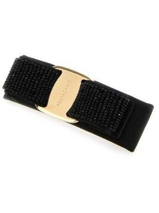 Vara Bow Hairclip Black - SALVATORE FERRAGAMO - BALAAN 2