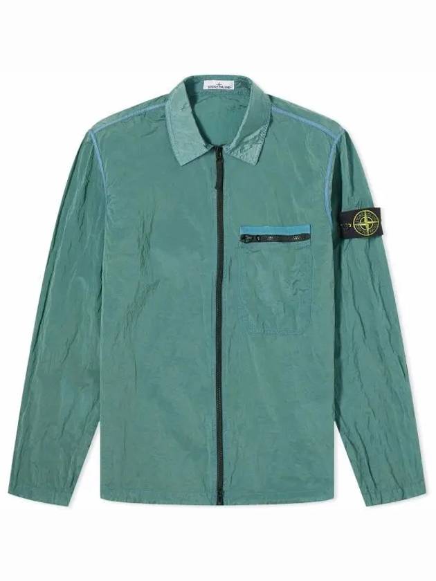 Nylon Metal Econyl Regenerated Zip-Up Jacket Green - STONE ISLAND - BALAAN 2