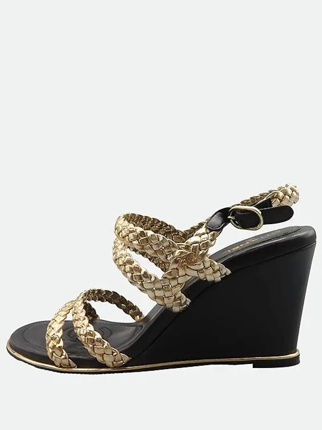 Smith Market used luxury goods gold sandals women s shoes - CHANEL - BALAAN 3