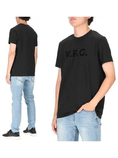 VPC Logo Organic Cotton Short Sleeve T-Shirt Black - A.P.C. - BALAAN 2