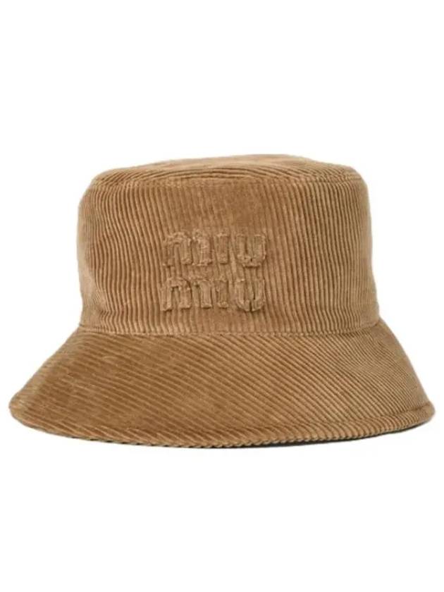 Velvet Bucket Hat Brown - MIU MIU - BALAAN 2