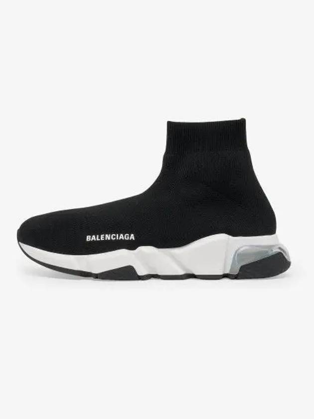 Speed Trainer Clear Sole High Top Sneakers Black - BALENCIAGA - BALAAN 2