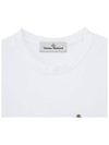 Chest ORB Logo Short Sleeve T-Shirt White - VIVIENNE WESTWOOD - BALAAN 5