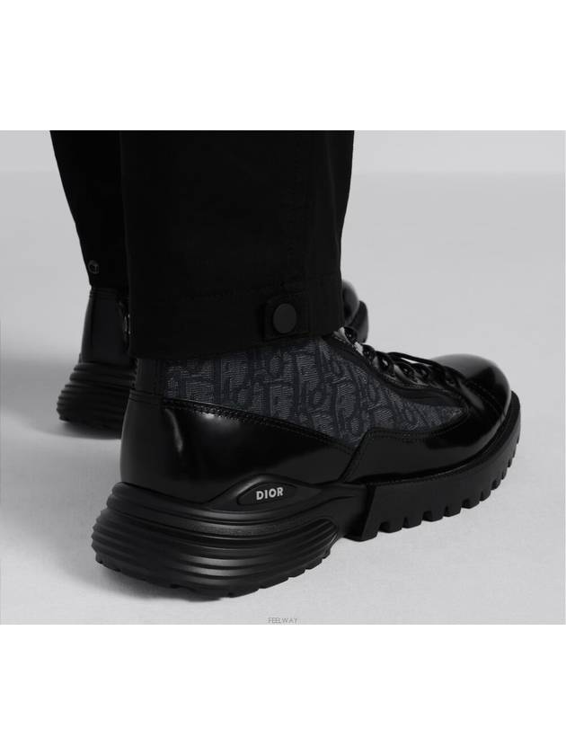 Combat Oblique Ankle Boots Black - DIOR - BALAAN 10
