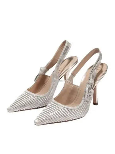 J'adior Slingback Heels Silver - DIOR - BALAAN 2