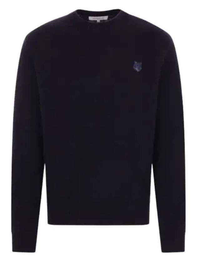 Fox Head Knit Top Navy - MAISON KITSUNE - BALAAN 2