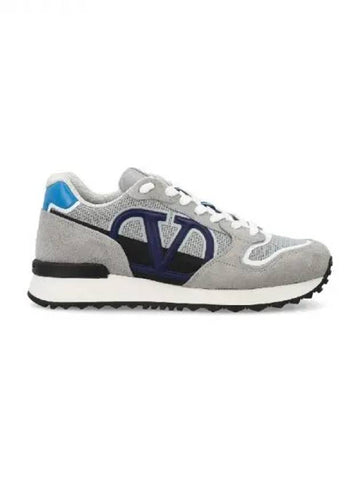 V logo patch face sneakers - VALENTINO - BALAAN 1