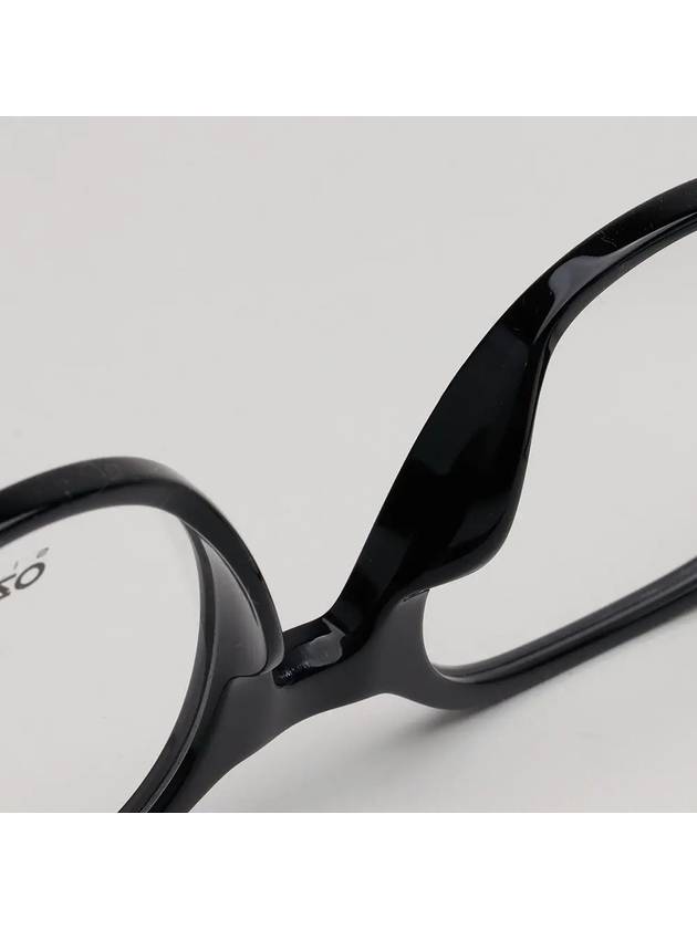 Glasses frame KZ50166I 001 round light horn rim black - KENZO - BALAAN 6