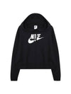 Women's NSW Club Fleece GX Crop Hoodie DQ5850 010 W CLUB FLC CROP HDY - NIKE - BALAAN 1