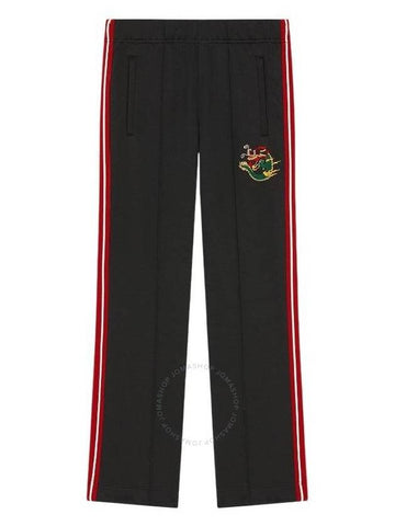 Kenzo Embroidered Dragon Stripe Detailed Pants, Size Medium - KENZO - BALAAN 1