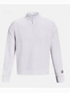 Summit Knit Half Zip Sweatshirt White - UNDER ARMOUR - BALAAN 2