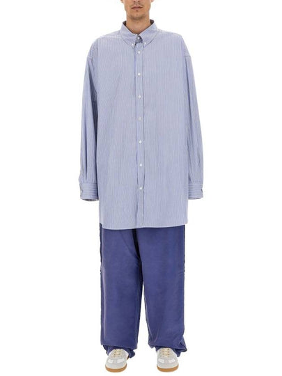 Oxford Long Sleeve Shirt Blue - MAISON MARGIELA - BALAAN 2