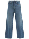 High-Rise Cropped Jeans Blue - TOTEME - BALAAN 1