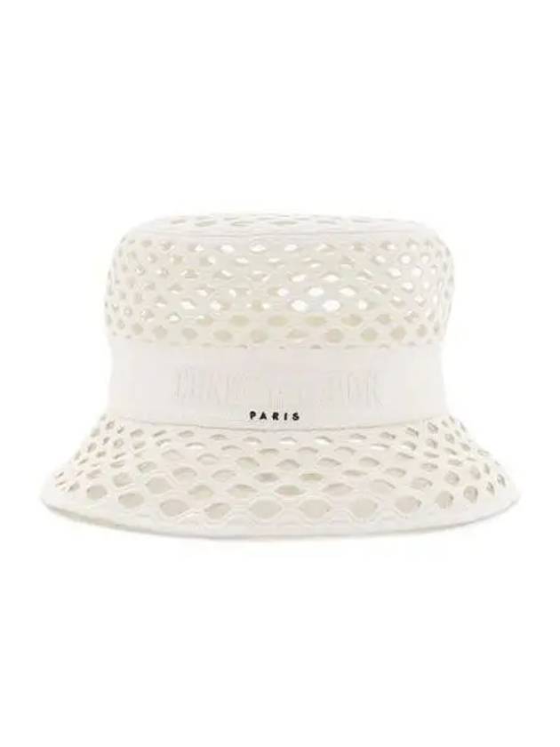 hat women mesh bucket white - DIOR - BALAAN 1