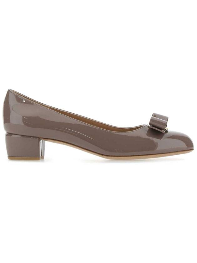 Vara Bow Patent Pumps Grey - SALVATORE FERRAGAMO - BALAAN 1