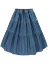 OG Heritage Denim Long Skirt Blue - OFFGRID - BALAAN 1