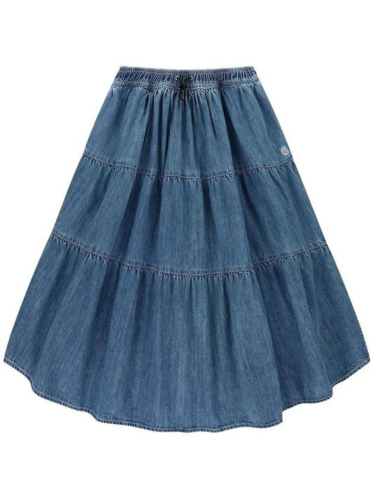 OG Heritage Denim Long Skirt Blue - OFFGRID - BALAAN 1