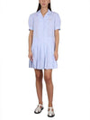 Logo Stripe Short Dress Blue - MARNI - BALAAN 3