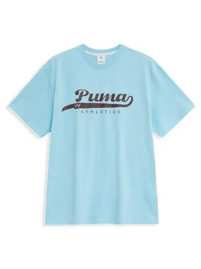 Graphic Short Sleeve T-Shirt Silver Sky - PUMA - BALAAN 2