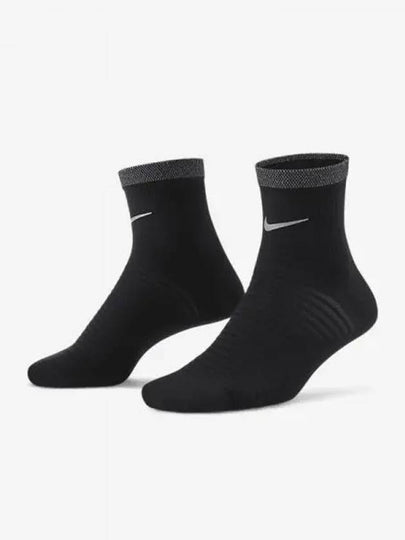 Spark Lightweight Running Ankle Socks Black - NIKE - BALAAN 2