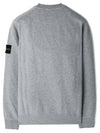 Compass Patch Cotton Sweatshirt Melange Grey - STONE ISLAND - BALAAN 3