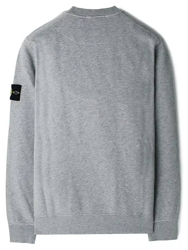 Compass Patch Cotton Sweatshirt Melange Grey - STONE ISLAND - BALAAN 3