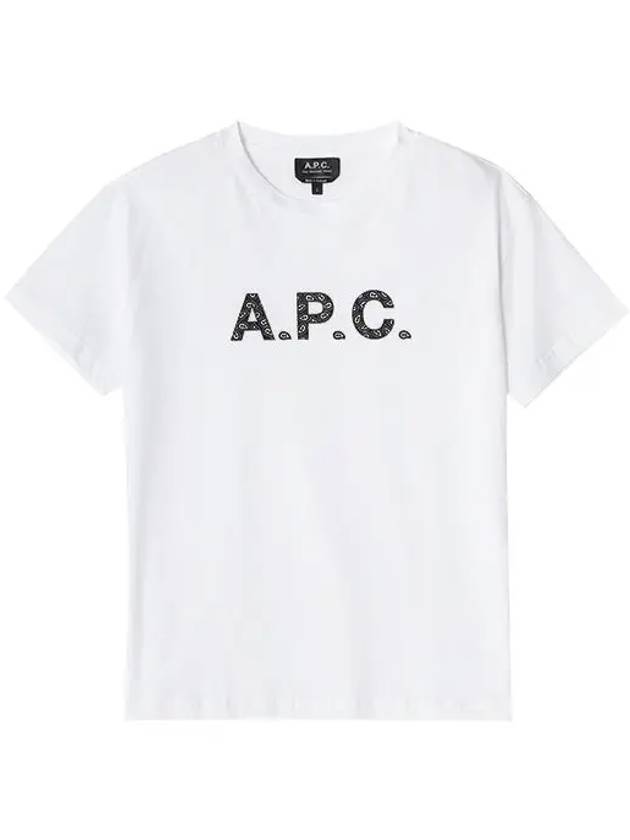 Logo Cotton Short Sleeve T-shirt White - A.P.C. - BALAAN 2