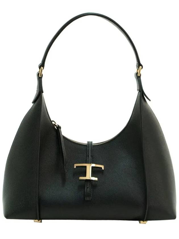 T Timeless Calf Leather Small Shoulder Bag Black - TOD'S - BALAAN 2