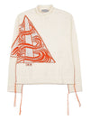 Wool Mohair Blend Jacquard Knit Top Ivory - DIOR - BALAAN 2