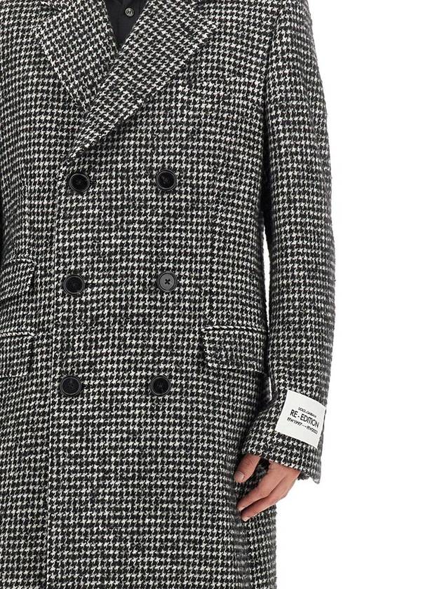 Embroidered Acrylic Blend Double Coat Grey - DOLCE&GABBANA - BALAAN 5