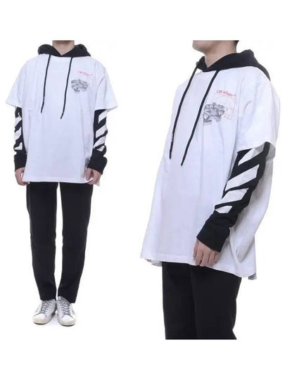 Double Sleeve Hoodie White - OFF WHITE - BALAAN 2