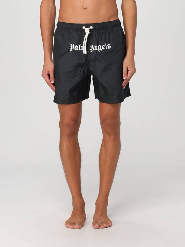 Palm Angels Classic Logo Swim Shorts Black - PALM ANGELS - BALAAN 2