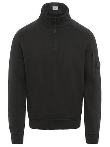 11Th Anniversary Lens Half Zip Up Sweatshirt Black - CP COMPANY - BALAAN 1