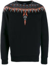 Men's Norwegian Print Sweatshirt Black - MARCELO BURLON - BALAAN 3