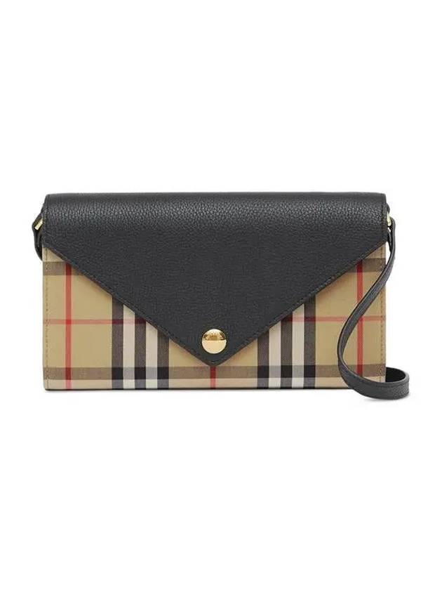 Detachable Strap Vintage Check Long Wallet Beige - BURBERRY - BALAAN 2