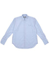 color combination stitch shirt blue - IMIRK - BALAAN 3