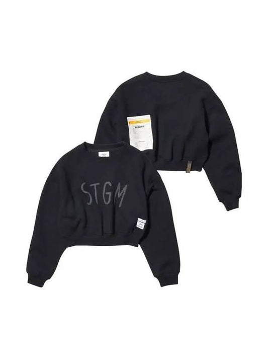 STGM CROPED CREWNECKFEMALE BLACK Black 271062 - STIGMA - BALAAN 1