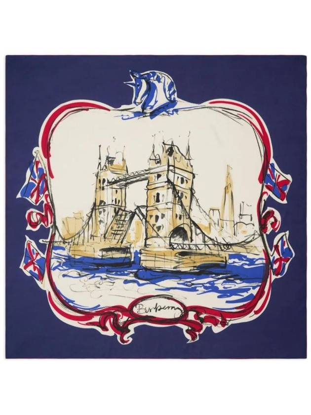 Tower Bridge scarf 8099658 - BURBERRY - BALAAN 1