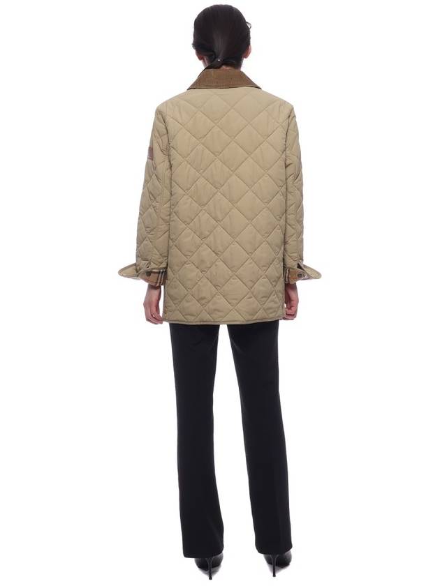 Diamond Quilted Thermoregulated Barn Jacket Honey - BURBERRY - BALAAN 6