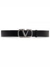 V Logo 40mm Belt Black - VALENTINO - BALAAN 2