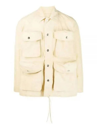 Multi Cargo Pocket Shirt Jacket Beige - SUNNEI - BALAAN 1