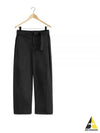 Twisted Cotton Twill Straight Pants Black - LEMAIRE - BALAAN 2