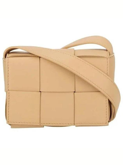 Intrecciato Cassette Small Cross Bag Almond - BOTTEGA VENETA - BALAAN 2