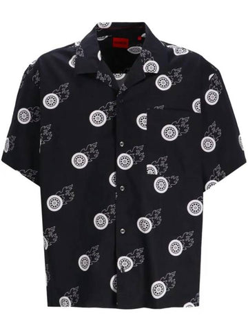 Ezino graphic print shirt 50508612 - HUGO BOSS - BALAAN 1