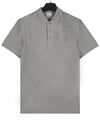 Embroidered Logo Short Sleeve Polo Shirt Grey - BURBERRY - BALAAN 2