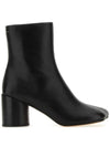 Tabi Leather Middle Boots Black - MAISON MARGIELA - BALAAN 1